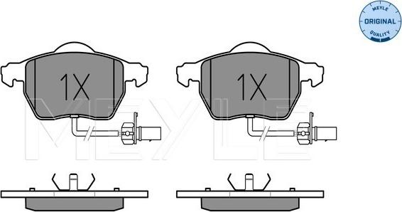 Meyle 025 230 1820/W - Σετ τακάκια, δισκόφρενα parts5.com