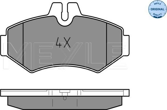 Meyle 025 230 2118 - Zestaw klocków hamulcowych, hamulce tarczowe parts5.com