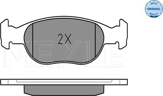 Meyle 025 231 8118 - Set placute frana,frana disc parts5.com