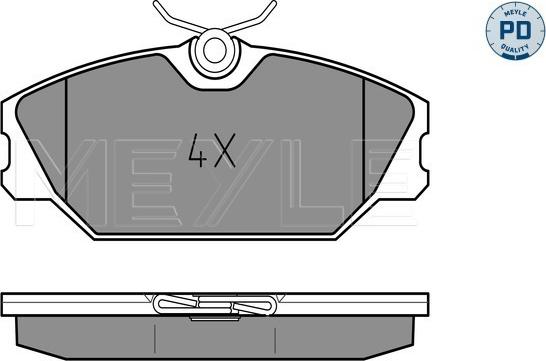 Meyle 025 231 7218/PD - Bremsbelagsatz, Scheibenbremse parts5.com