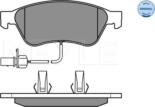 Meyle 025 238 9620/W - Fékbetétkészlet, tárcsafék parts5.com