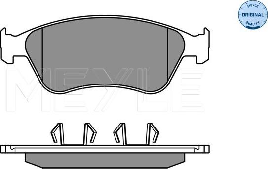 Meyle 025 238 9620/W - Fékbetétkészlet, tárcsafék parts5.com