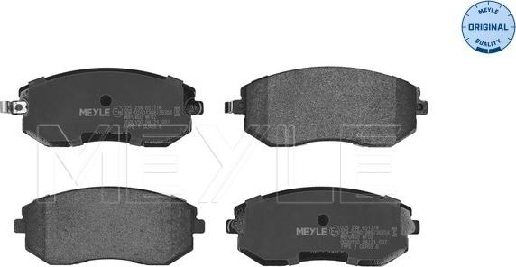 Meyle 025 238 6517/W - Kit de plaquettes de frein, frein à disque parts5.com