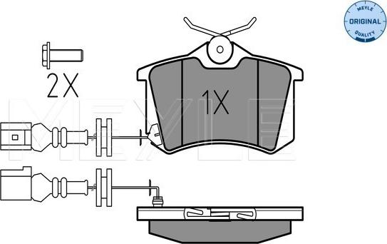 Meyle 025 238 2317/W - Brake Pad Set, disc brake parts5.com