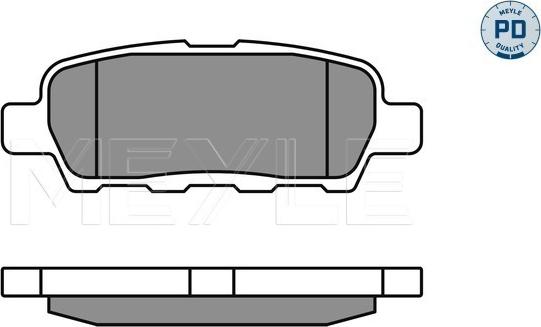 Meyle 025 238 7114/PD - Set placute frana,frana disc parts5.com