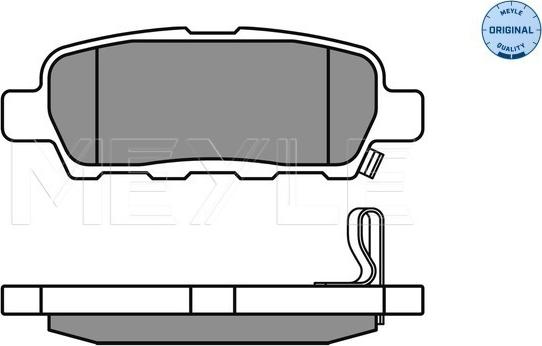 Meyle 025 238 7114/W - Set placute frana,frana disc parts5.com