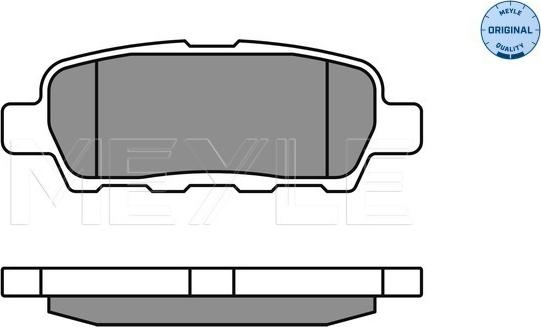 Meyle 025 238 7114/W - Set placute frana,frana disc parts5.com