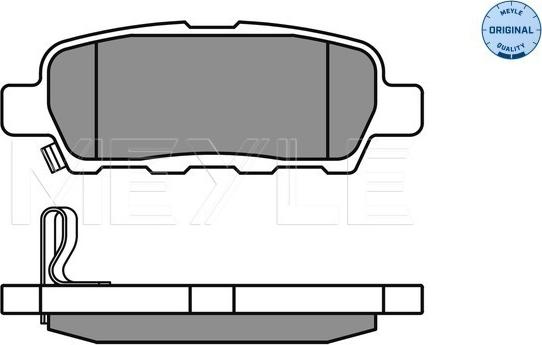 Meyle 025 238 7114/W - Set placute frana,frana disc parts5.com