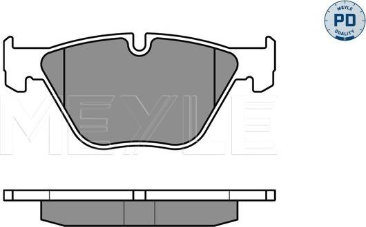 Meyle 025 233 1320/PD - Set placute frana,frana disc parts5.com