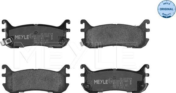 Meyle 025 233 8713/W - Set placute frana,frana disc parts5.com