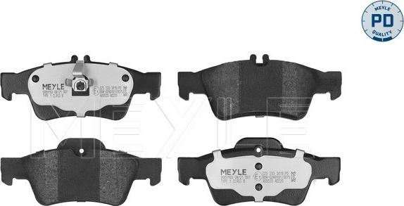 Meyle 025 233 3416/PD - Komplet kočnih obloga, disk kočnica parts5.com