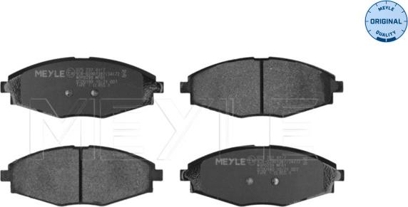 Meyle 025 232 4117 - Zestaw klocków hamulcowych, hamulce tarczowe parts5.com