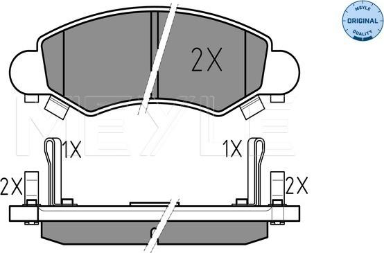 Meyle 025 232 5316/W - Set placute frana,frana disc parts5.com