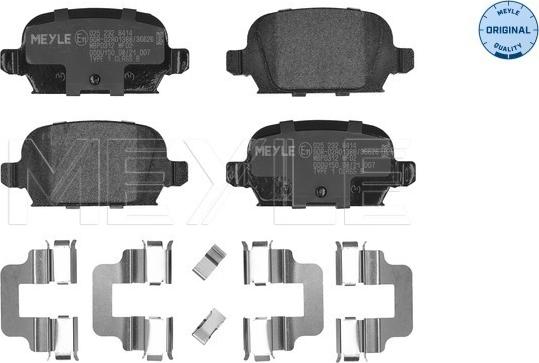 Meyle 025 232 8414 - Set placute frana,frana disc parts5.com