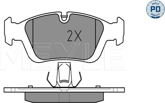 Meyle 025 232 8717/PD - Set placute frana,frana disc parts5.com