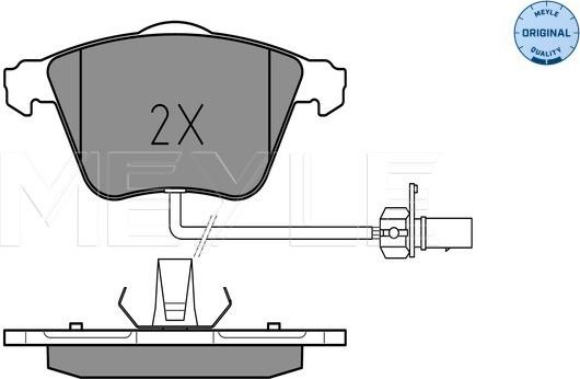 Meyle 025 237 6220/W - Brake Pad Set, disc brake parts5.com