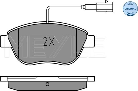 Meyle 025 237 0918/W - Set placute frana,frana disc parts5.com