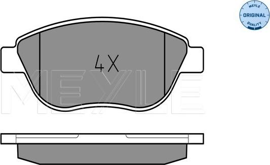 Meyle 025 237 0819 - Σετ τακάκια, δισκόφρενα parts5.com