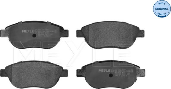 Meyle 025 237 0819 - Set placute frana,frana disc parts5.com