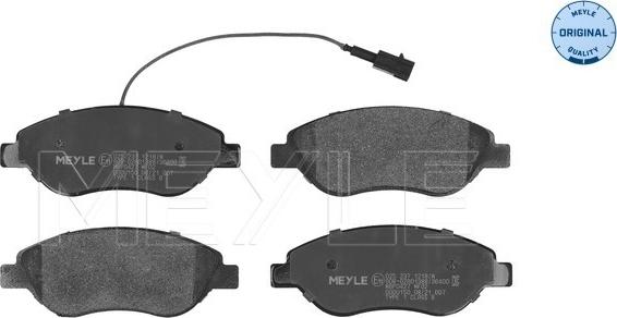 Meyle 025 237 1218/W - Set placute frana,frana disc parts5.com