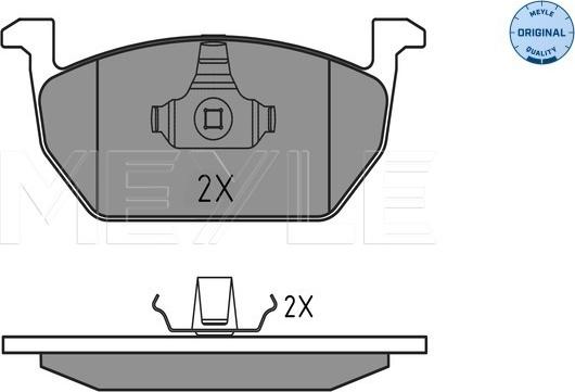 Meyle 025 220 3517 - Σετ τακάκια, δισκόφρενα parts5.com