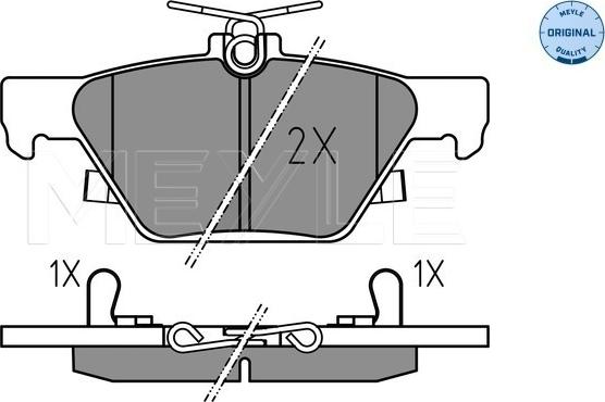 Meyle 025 221 5814 - Komplet pločica, disk-kočnica parts5.com