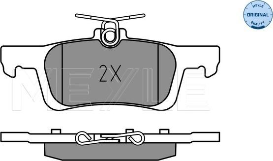 Meyle 025 228 0714 - Set placute frana,frana disc parts5.com