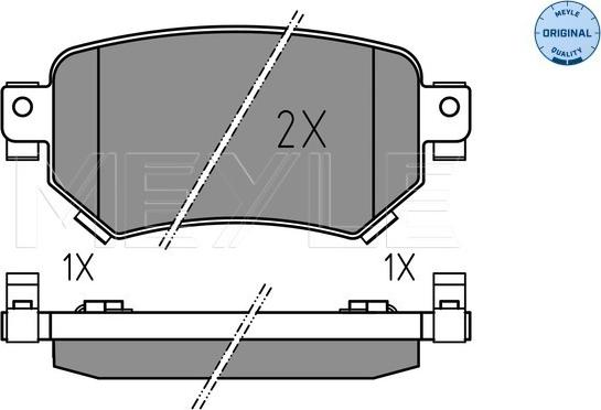 Meyle 025 223 4915 - Set placute frana,frana disc parts5.com