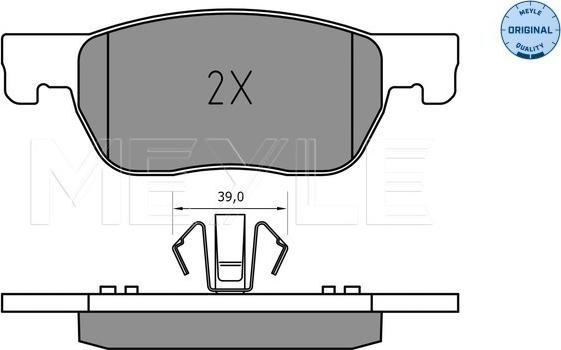 Meyle 025 223 4220 - Brake Pad Set, disc brake parts5.com