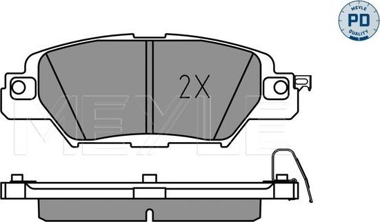 Meyle 025 223 3214/PD - Set placute frana,frana disc parts5.com