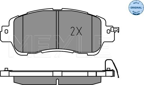 Meyle 025 222 3515 - Set placute frana,frana disc parts5.com