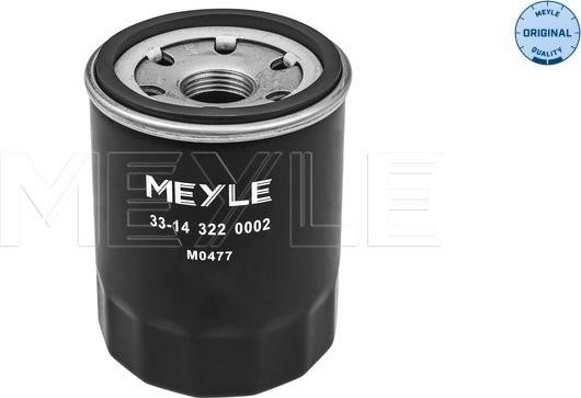 Meyle 33-14 322 0002 - Oil Filter parts5.com