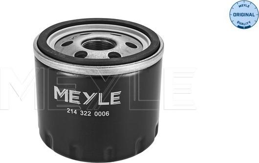 Meyle 214 322 0006 - Filtro de aceite parts5.com