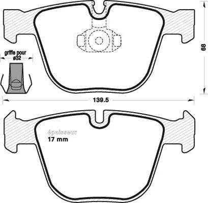 KRAFT AUTOMOTIVE 6012620 - Set placute frana,frana disc parts5.com