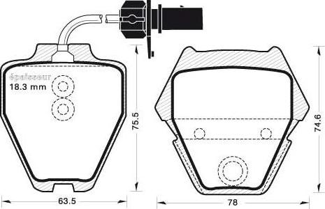 HITEC H 1356 - Set placute frana,frana disc parts5.com