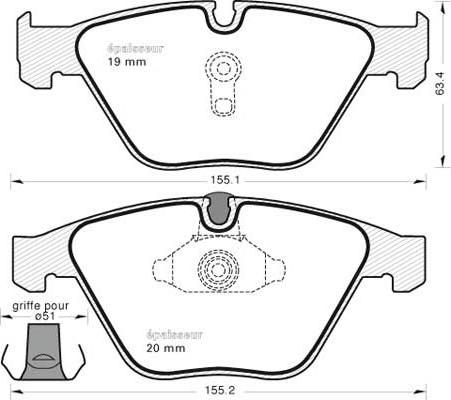 TRUPART DP41774RS - Set placute frana,frana disc parts5.com