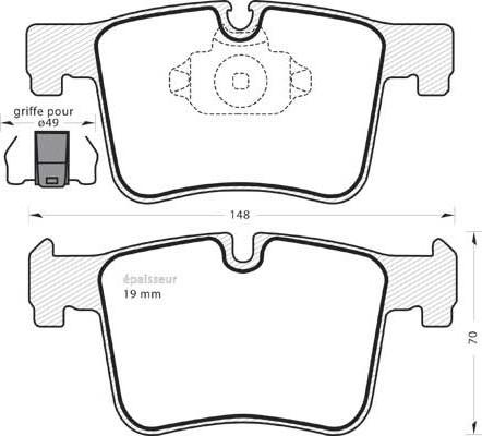 TRW GDB1942BTE - Set placute frana,frana disc parts5.com