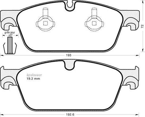 ABE C1M062ABE - Set placute frana,frana disc parts5.com