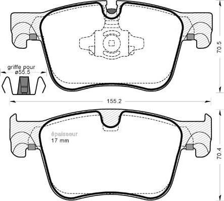 INTERBRAKE PD3744 - Set placute frana,frana disc parts5.com