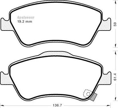 TOYOTA 0446502210 - Zestaw klocków hamulcowych, hamulce tarczowe parts5.com