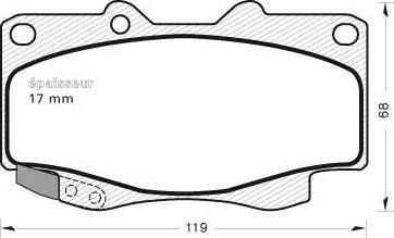 Valeo 302479 - Σετ τακάκια, δισκόφρενα parts5.com