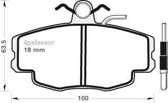 FORMA 453 - Brake Pad Set, disc brake parts5.com