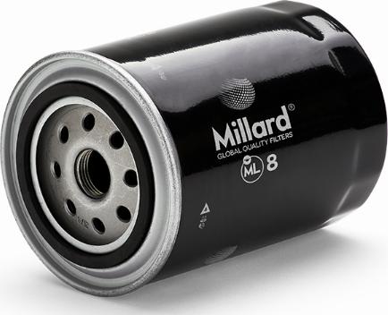 Millard FILTERS ML8 - Filtru ulei parts5.com