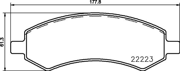 Chrysler 2AMV1350AA - Set placute frana,frana disc parts5.com