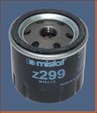 MISFAT Z299 - Oil Filter parts5.com