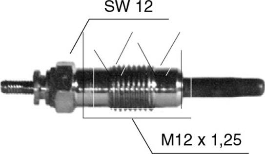 Monark 090 507 001 - Bujía de precalentamiento parts5.com