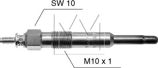 Monark 090507025 - Bujie incandescenta parts5.com