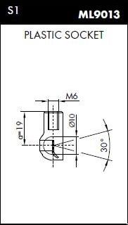 Monroe ML5694 - Gas Spring, boot, cargo area parts5.com