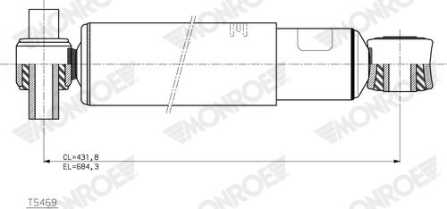 Monroe T5469 - Amortizor parts5.com