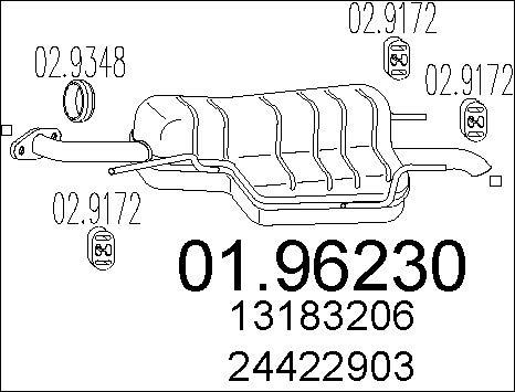 MTS 01.96230 - Toba esapament finala parts5.com